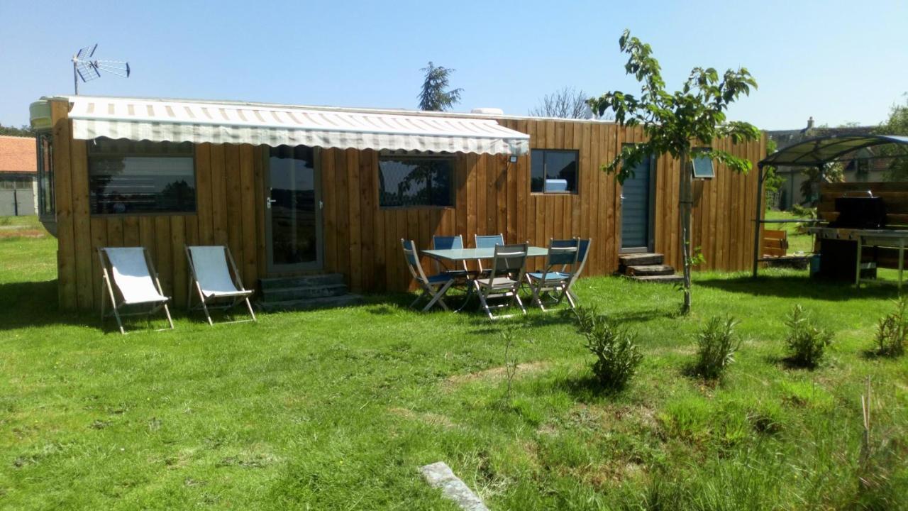 Mobil Home Vintage A La Ferme Des Buttons Rosnay  Exterior foto